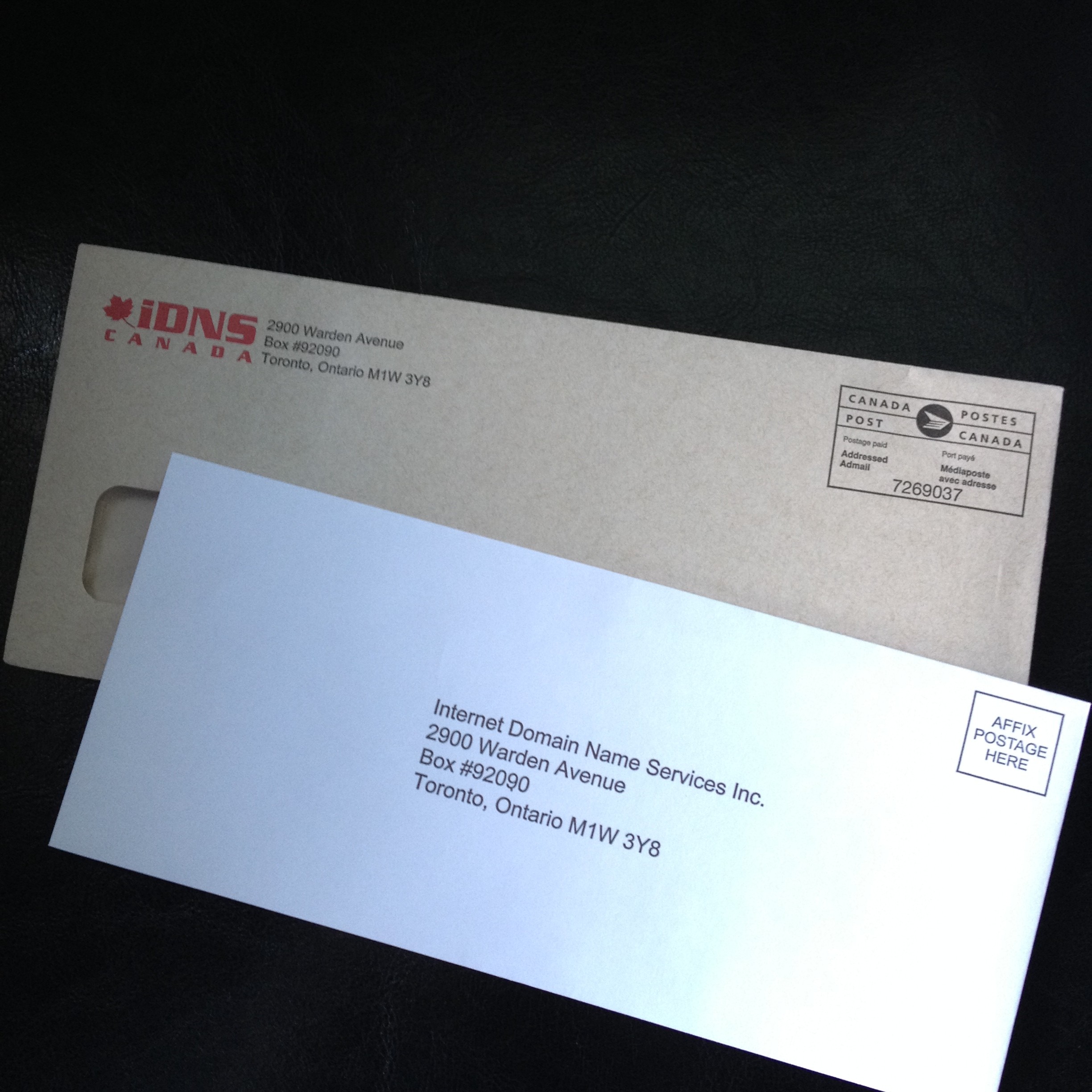 Letters from iDNS