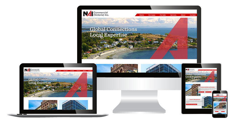 NAI home page displaying on multiple devices